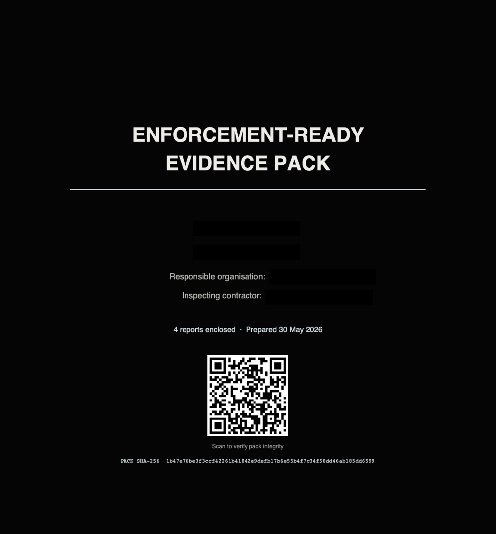 Enforcement-ready pack